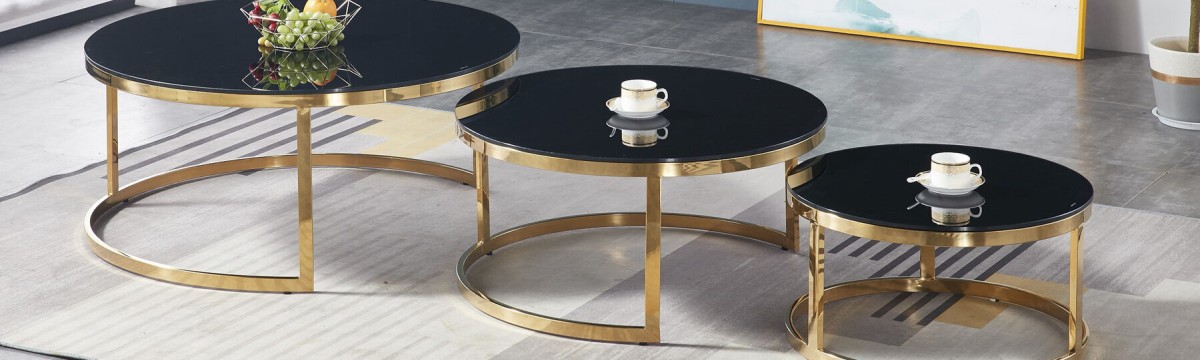 Glass coffee tables
