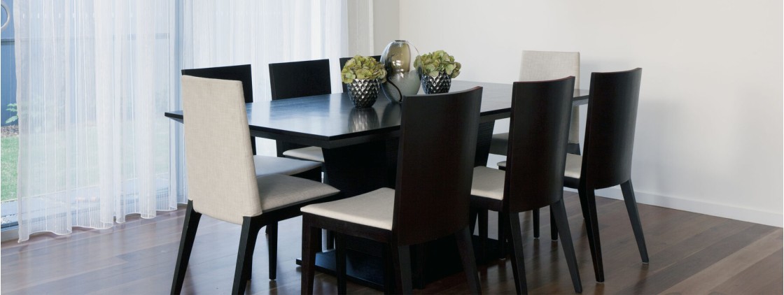 Dining set: table and chairs together