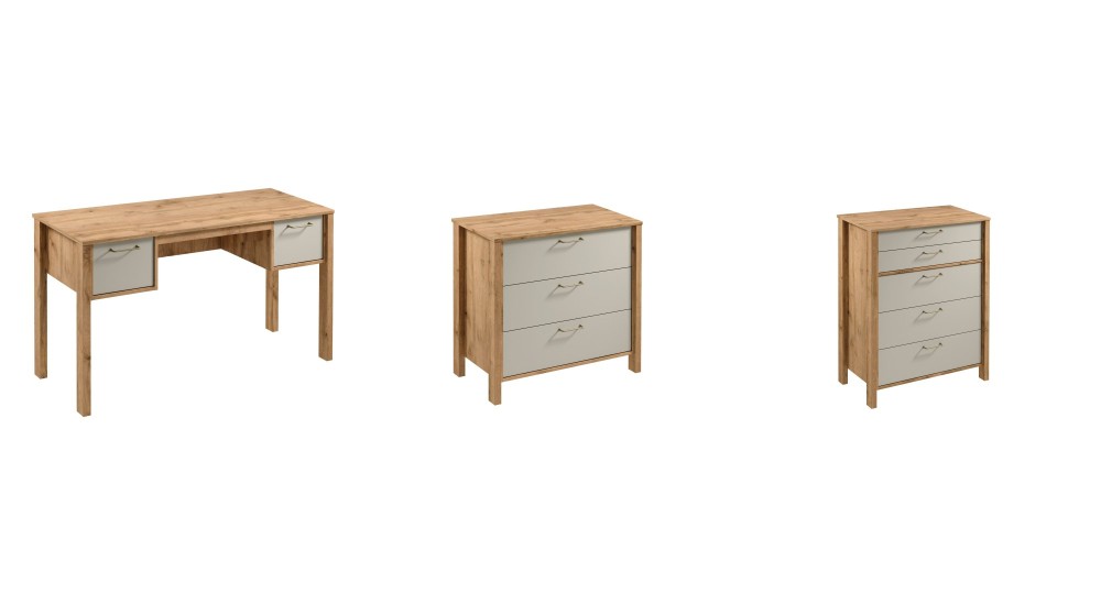INDYGO beige with wotan oak