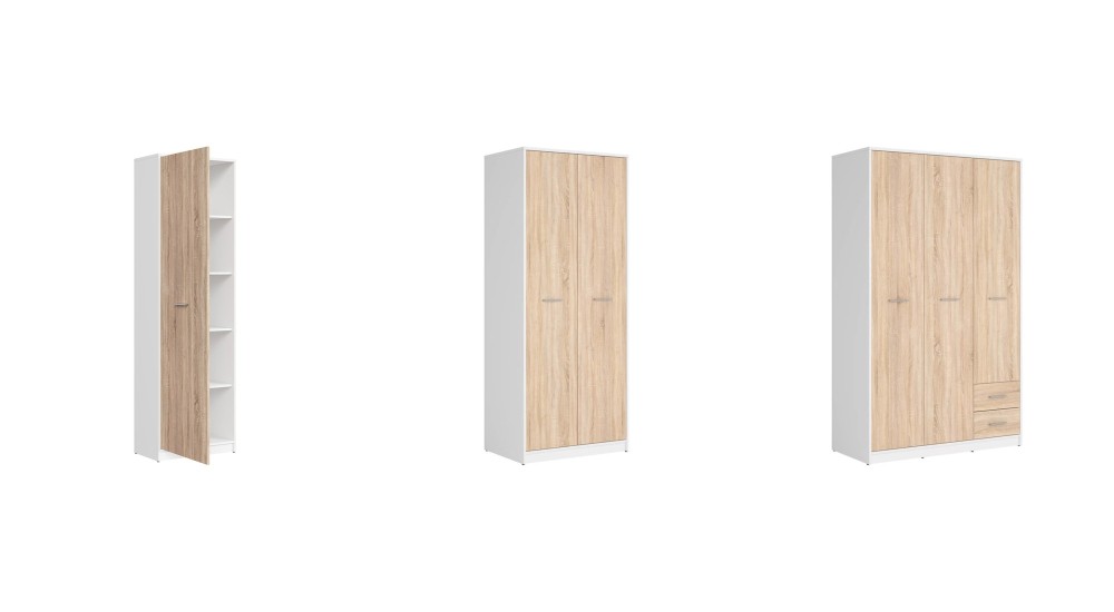 NEPO white with sonoma oak