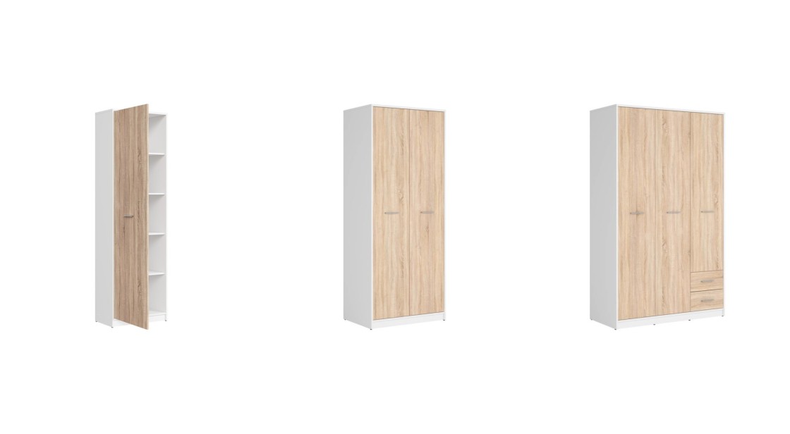 NEPO white with sonoma oak