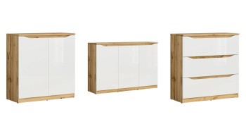 NUIS wotan oak with white high gloss