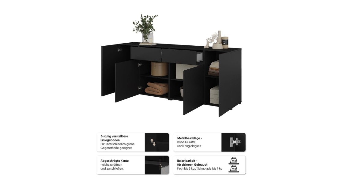 ASYMETRIC black onyx