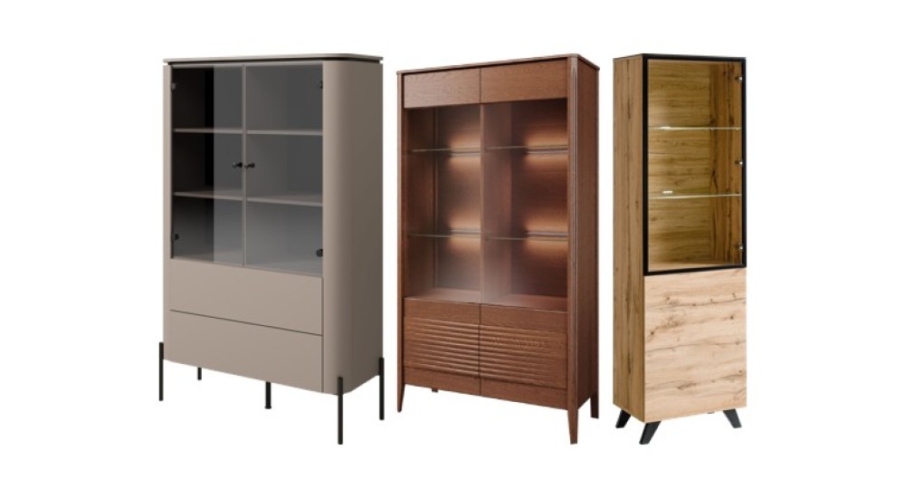 Display Cabinets on High Legs