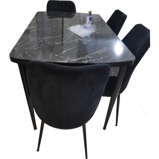 שולחן ויקטוריה עם 4 כסאות. ריהוט, פינות אוכל, שולחנות וכסאות.