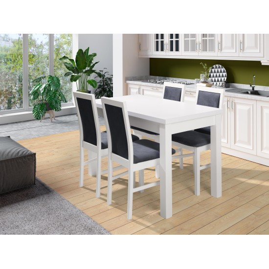 White dinner table ORION II P Furniture, Dining Room Sets, Wooden Dining Sets, Tables and Chairs, Wooden Tables image