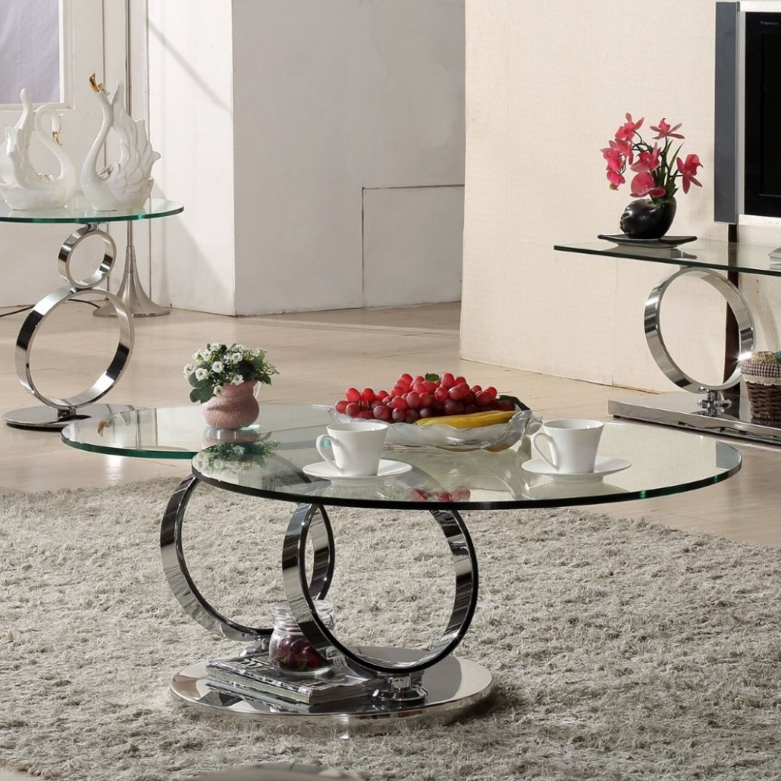 Glass coffee tables