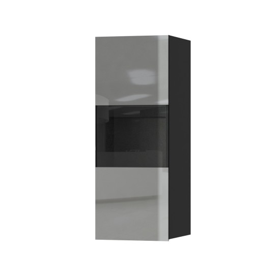 Hanging cabinet HELIO Grey 07 Furniture, Budget Furniture, Organizational Furniture, Modular Furniture, Showcases, Showcases For The Living Room, Collection HELIO Grey image