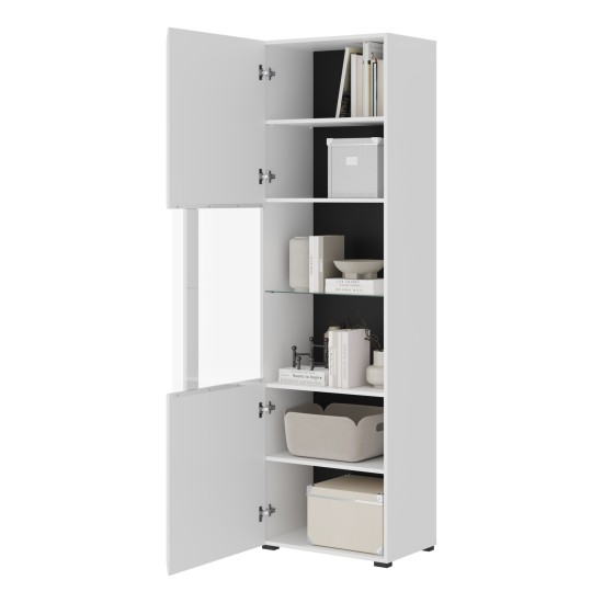 ויטרינה לסלון TULSA White 05