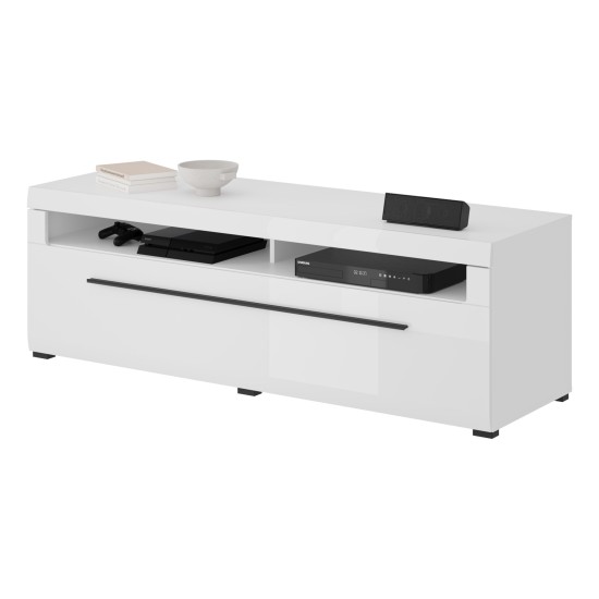 שידת טלוויזיה לסלון TULSA White 40