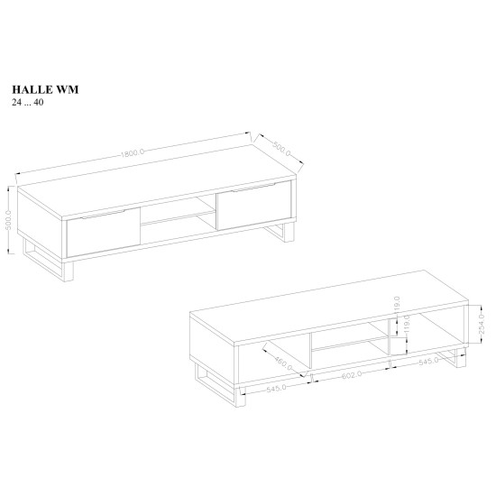 שידת טלוויזיה HALLE 40 image