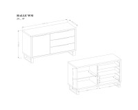 Показать картинку для Комод HALLE 47 Комод HALLE 47