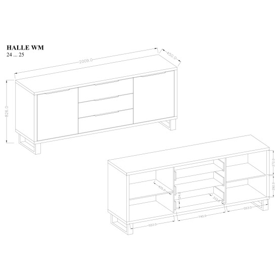 Комод HALLE 25 Комод HALLE 25