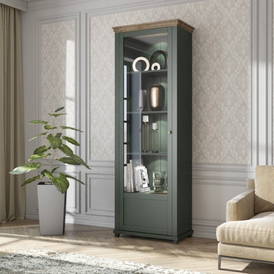 Showcase EVORA Green 05 Furniture, Budget Furniture, Organizational Furniture, Modular Furniture, Showcases, Showcases For The Living Room, Collection EVORA, Collection EVORA Green image
