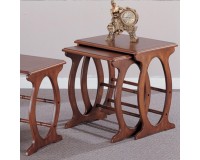 Triple table set B0406 Furniture, Living Room Furniture, Interior Items, Coffee tables, ROSEWOOD Furniture, Triple and Double coffee table sets image