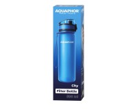 בקבוק עם פילטר לטיהור מים דגם AQUAPHOR CITY ל-0.5 ליטר, צבע כחול . מסננים Aquaphor, מערכות טיהור וסינון מים, בקבוק מסנן מים.