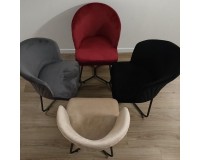 Velvet fabric chair Alon 2 Furniture, Tables and Chairs, Chairs, Fabric chairs image