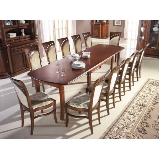 שולחן נפתח AFRODYTA פורניר טבעי 160-208 image