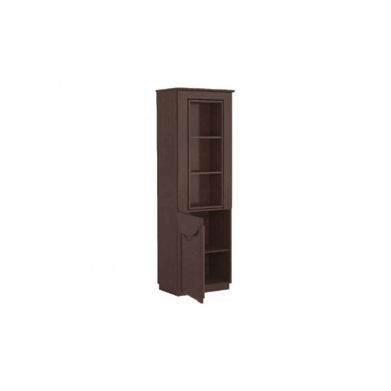 Straight rotating drink section BARI 64x193 Left opening Furniture, Showcases, Classic Furniture Wall Units, Showcases For The Living Room, Luxury Furniture, Collection BARI image