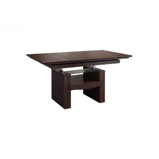 Extendable Coffee table BARI 130 (218)x80 solid oak image