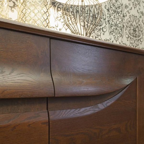Chair ROMA III BARI solid oak / fabric image