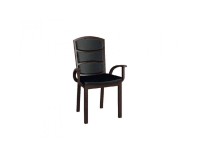 Roma III Arm Chair BARI solid oak / fabric image