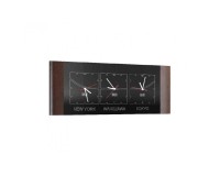 Triple Clock BARI solid oak Furniture, Luxury Furniture, Collection BARI, Clocks, Collection BARI Living Room, Collection BARI Office image