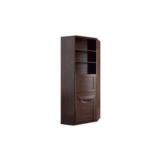 Corner Display Cabinet with Drink section BARI - solid oak Furniture, Showcases For The Living Room, Office Furniture, Luxury Furniture, Collection BARI, Collection BARI Office image