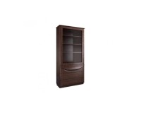 Dual Display Cabinet BARI with drawers and Glass doors - solid oak Furniture, Showcases For The Living Room, Office Furniture, Luxury Furniture, Collection BARI, Collection BARI Office image