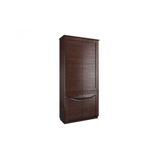 Dual Display Cabinet with 4 Doors BARI - solid oak image