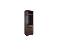 Single Display Cabinet BARI (S) with Drawers - solid oak image
