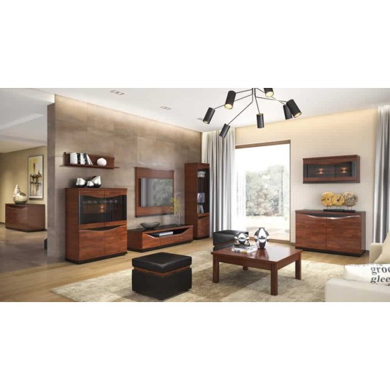 Single Display cabinet right with lighting VENEZIA Furniture, Showcases, Classic Furniture Wall Units, Showcases For The Living Room, Luxury Furniture, Collection VENEZIA image