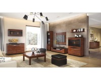Cabinet with Drink Section and with lighting VENEZIA Furniture, Showcases, Classic Furniture Wall Units, Showcases For The Living Room, Luxury Furniture, Collection VENEZIA image