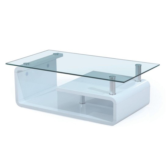 Coffee table with glass top image