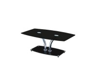 Glass coffee table with rectangular top image