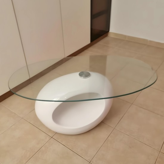 Oval glass coffee table Furniture, Coffee tables, Coffee Tables, Glass coffee tables image