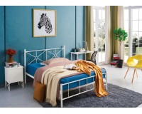 One and a half Metal Bed Dvora 120/190 Furniture, Budget Furniture, Bedroom Furniture, Beds, Metal beds image