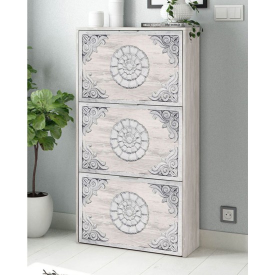 Shoe cabinet ORIENT with print image