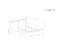 Двуспальная кровать EVORA Green 30, ширина для матраса 140 см Двуспальная кровать EVORA Green 30, ширина для матраса 140 см