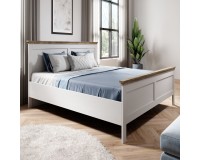 Двуспальная кровать EVORA White 31 Мебель, Бюджетная мебель, Мебель для спальни, Кровати, Коллекция EVORA, Кровати деревянные, Коллекция EVORA White спальня