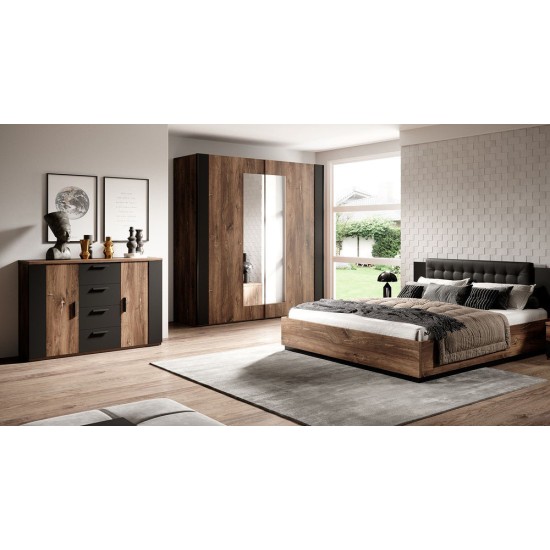 מיטה זוגית SIGMA Flagstaff 31. ריהוט, רהיטים זולים, חדרי שינה, מיטות, מיטות עץ.