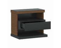 Bedside Table VERANO - natural veneer Furniture, Night Stands, Luxury Furniture, VERANO Collection image