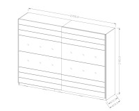 Wardrobe GALAXY - San Remo 59 Furniture, Bedroom Furniture, Wardrobe Closets, Modular Furniture, Armoires & Wardrobe Closets, Sliding Doors Closet, Bedroom GALAXY image
