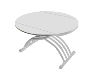 Round table with white glass top Furniture, Transforming Tables, Tables and Chairs, Glass Tables, Tables image