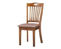 כיסא עץ בצבע חום. ריהוט, שולחנות וכסאות, כסאות, כסאות עץ.