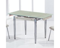 Dining table with glass top image
