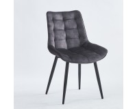 Gray velvet chair Furniture, Tables and Chairs, Chairs, Fabric chairs, Fast Delivery, ShoppingIL image