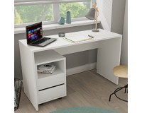 Письменный стол с тумбой AGAPI White Мебель, Бюджетная мебель, Корпусная мебель, Офисная мебель, Компьютерные и письменные столы, Письменные столы, Письменные и компьютерные столы