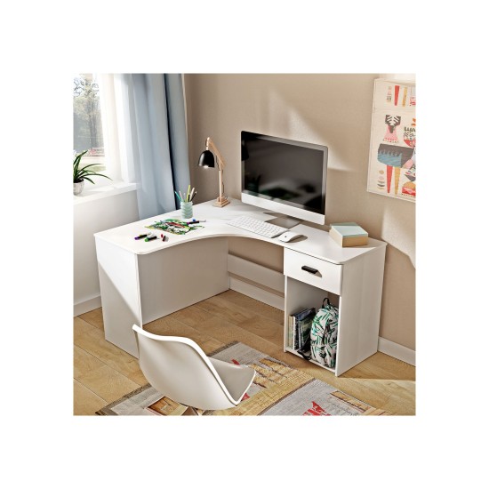 Showing image for Corner desk CORNER - White Corner desk CORNER - White image