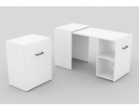 Раздвижной письменный стол SMART - White Мебель, Бюджетная мебель, Корпусная мебель, Офисная мебель, Компьютерные и письменные столы, Письменные столы, Письменные и компьютерные столы